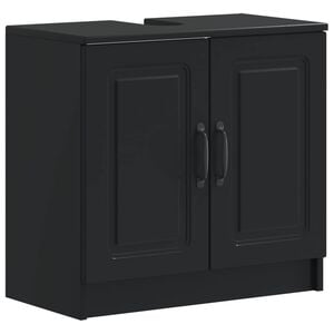 vidaXL Badkamer wastafelkast UTRECHT Zwart 59,5 x 31,5 x 59 cm