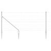 vidaXL Gecombineerd draadhek met spikes 50 x 1 m Gegalvaniseerd staal