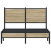 vidaXL Bedframe zonder matras metaal sonoma eikenkleurig 120x200 cm