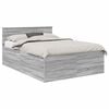vidaXL Bedframe Grijs Sonoma 160 x 200 cm Bewerkt hout