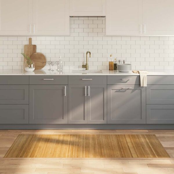 vidaXL Vloerkleed rechthoekig 80x200 cm bamboe naturel