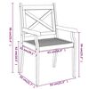 vidaXL Tuinstoelen 3 st massief acaciahout