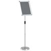 vidaXL Beurs Displays Zilver 30 x 25 x 128 cm Aluminium