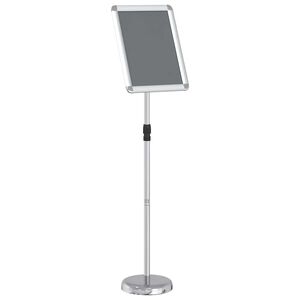 vidaXL Beurs Displays Zilver 30 x 25 x 128 cm Aluminium