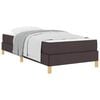 vidaXL Boxspringbed met matras Donkerbruin 100 x 200 cm Stof