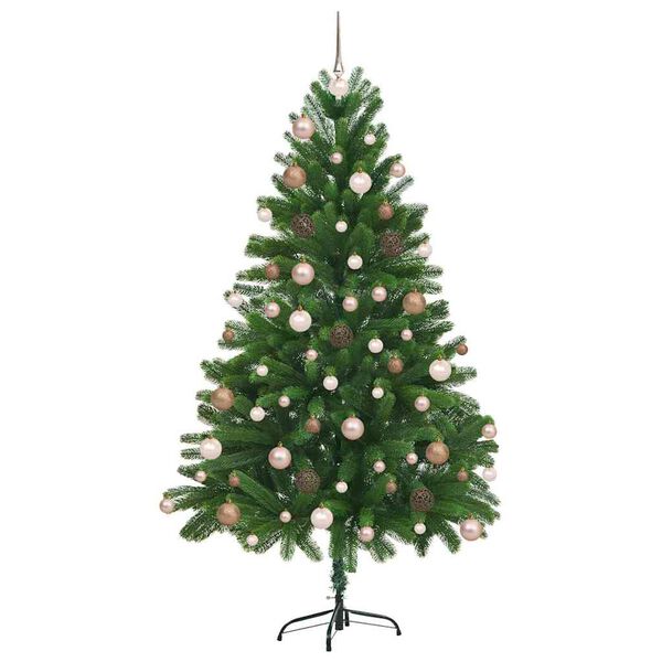 vidaXL Kerstboom met 300 LED met standaard Groen 180 cm PE