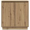 vidaXL LED Sideboard Artisan Eiken 71 x 34,5 x 75 cm Bewerkt hout