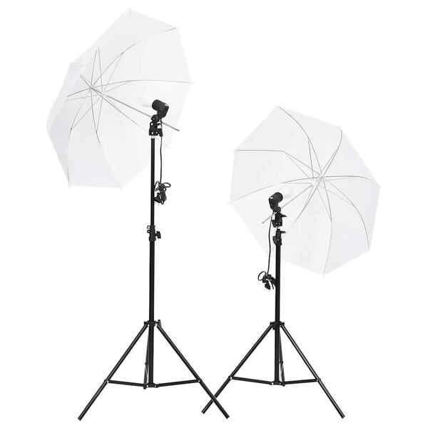 vidaXL Fotostudioset met verlichtingsset en achtergrond