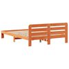 vidaXL Bedframe zonder matras massief grenenhout wasbruin 160x200 cm