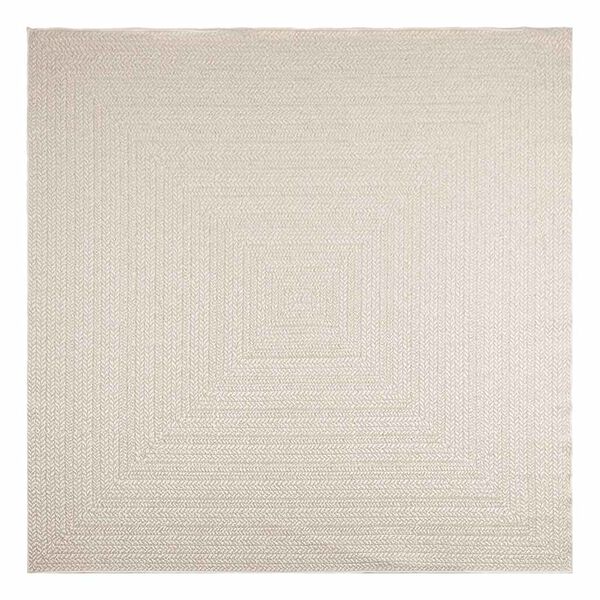 vidaXL Vloerkleed ZIZUR room binnen en buiten 240x240 cm jute look