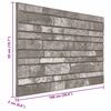 vidaXL Wandpanelen 10 pcs Donkergrijs 100 x 50 cm EPS-schuim