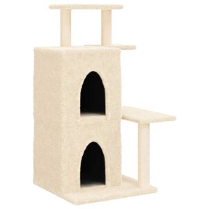 vidaXL Kattenmeubel met sisal krabpalen 97 cm cr&egrave;mekleurig