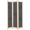 vidaXL Kamerscherm met 3 panelen 120x170x4 cm stof grijs