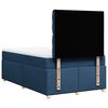 vidaXL Boxspring met matras stof blauw 120x190 cm