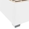 vidaXL Bedframe met matras Wit 140 x 200 cm Stof