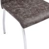 vidaXL Eetkamerstoelen 2 st kunstleer bruin
