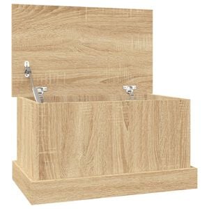 vidaXL Opbergbox Sonoma Eiken 50x30x28 cm Bewerkt Hout