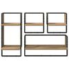 vidaXL Wandplankenset 4 pcs Artisan Eiken 65 x 25 x 30 cm Bewerkt hout