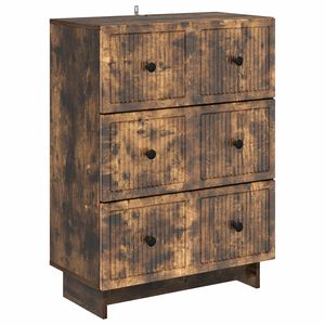 vidaXL Ladenkast 66 x 34,5 x 90 cm Bewerkt hout Gerookt eiken