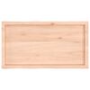 vidaXL Tafelblad natuurlijke rand 100x50x(2-4) cm massief eikenhout