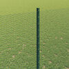 vidaXL Hek met Paal Groen 1,6 x 10 m Staal en PVC