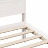 vidaXL Bedframe met hoofdeinde Wit 90 x 200 cm Bewerkt hout