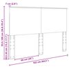 vidaXL Hoofdbord Zwart Eiken 160 cm Bewerkt hout