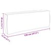 vidaXL Palletkussen voor rugleuning Antraciet 120 x 40 x 12 cm