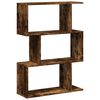 vidaXL Kamerscherm / boekenkast 3-laags 70x24x97 cm hout gerookt eik