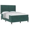 vidaXL Boxspringbed met hoofdeinde Donkergroen 160 x 200 cm Fluweel
