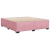 vidaXL Bedframe fluweel roze 200x200 cm