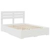 vidaXL Bedframe met lade met hoofdeinde met opslag Bewerkt hout