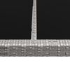 vidaXL Tuintafel 200x150x74 cm poly rattan grijs
