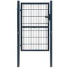 vidaXL Poort 100x200 cm staal antracietkleurig