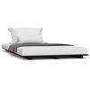 vidaXL Bedframe 90x190 cm massief grenenhout zwart