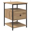 vidaXL Nachtkastje Artisan Eiken 40 x 42 x 56 cm Bewerkt hout