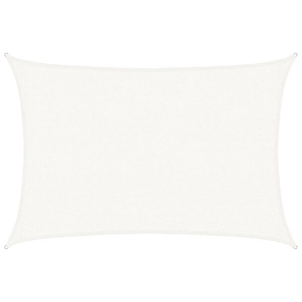 vidaXL Zonnezeil 160 g/m² 2,5x4 m HDPE wit
