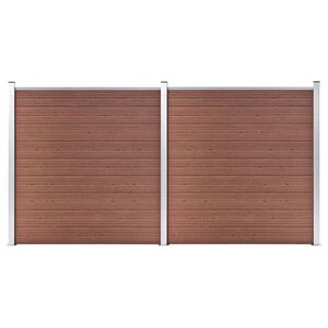 vidaXL Schutting 353x186 cm HKC bruin