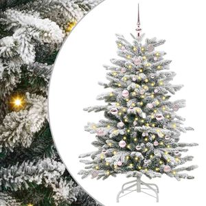 vidaXL Kunstmatige Inklapbare Kerstboom Wit 150 cm PE en PVC