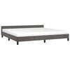 vidaXL Bedframe zonder matras 200x200 cm fluweel donkergrijs