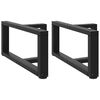 vidaXL Salontafelpoten 2 st T-vormig 70x25x(30-31) cm staal zwart