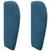 vidaXL Hoofdbord oor Blauw 40 x 23 x 6 cm Fluweel