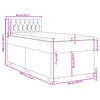 vidaXL Boxspring met matras stof donkergrijs 90x190 cm