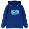 Kindertrui met capuchon 116 donkerblauw