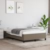 vidaXL Bedframe zonder matras 120x200 cm stof taupe