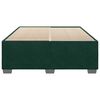 vidaXL Bedframe zonder matras 140x190 cm fluweel donkergroen