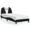 vidaXL Bedframe "Viana" met LED zonder matras zwart en wit 90x190 cm