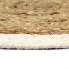 vidaXL Placemats 6 st rond 38 cm jute en katoen natuurlijk