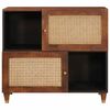 vidaXL Dressoir Bruin 80 x 33.5 x 75 cm Bamboe en massief mango hout