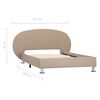vidaXL Bedframe kunstleer cappuccino 100x200 cm